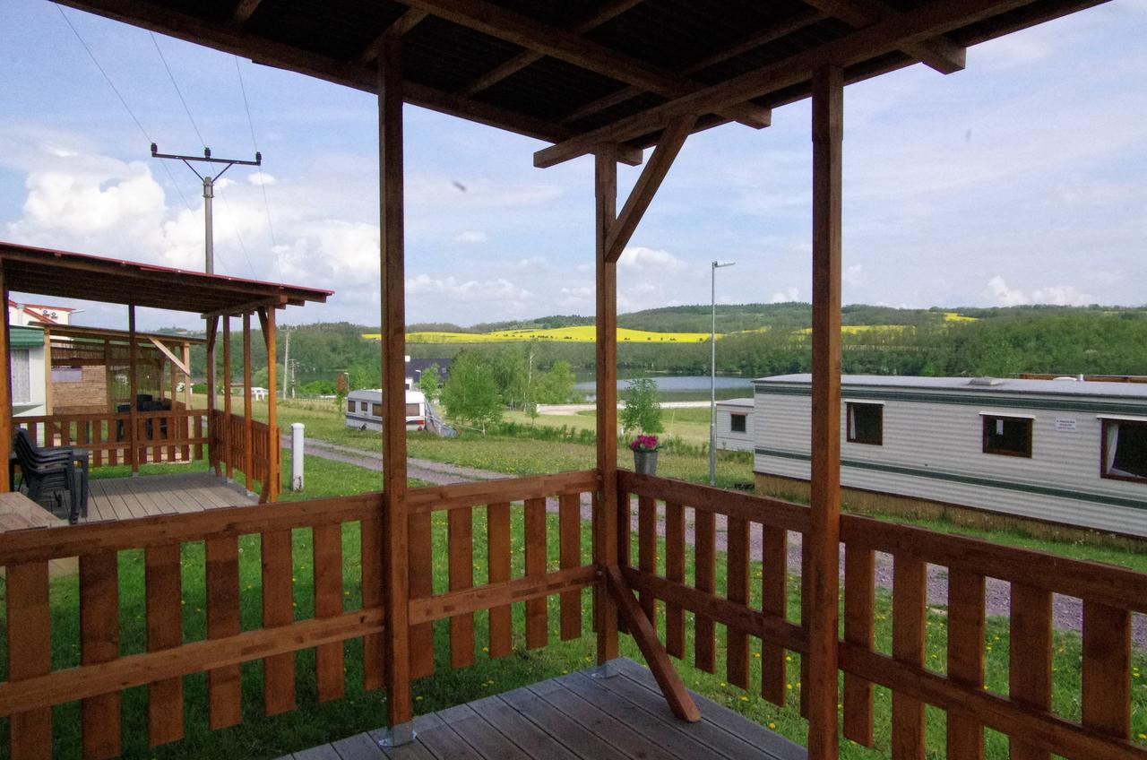 Mobilheimy U Prehrady Otel Horní Dunajovice Dış mekan fotoğraf